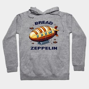 Bread Zeppelin Airship - Retro 8-Bit Pixel Art Design Hoodie